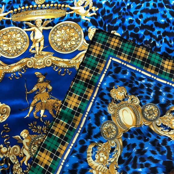 VTG 80s-90s Vintage Silk Scarf - Picture 4 of 11